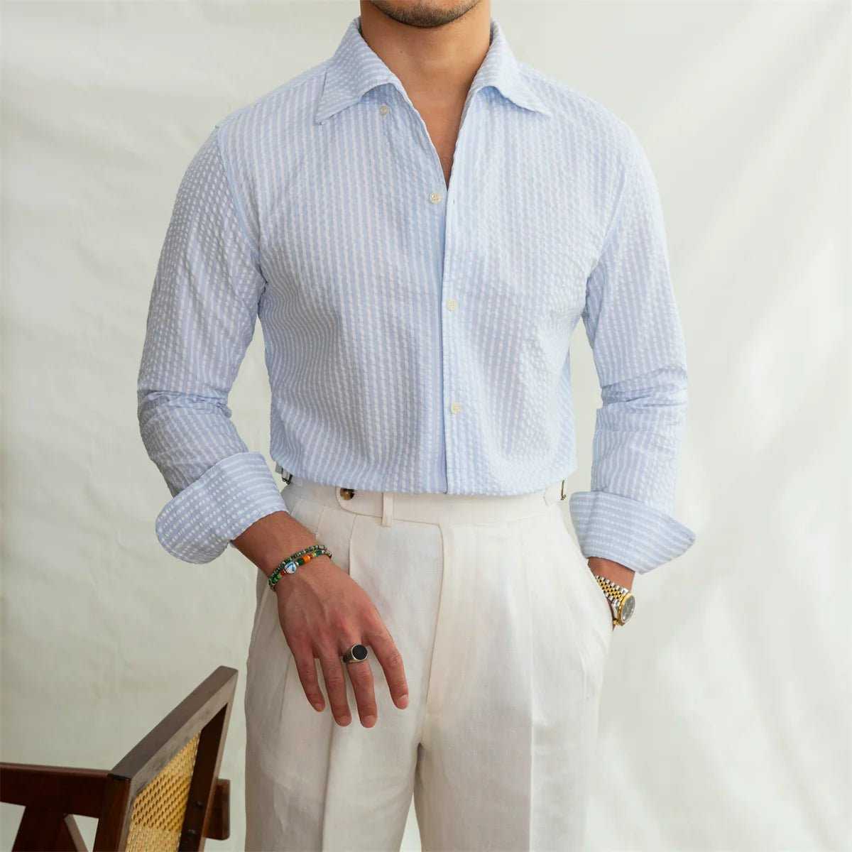 Camisa Castellano Azul