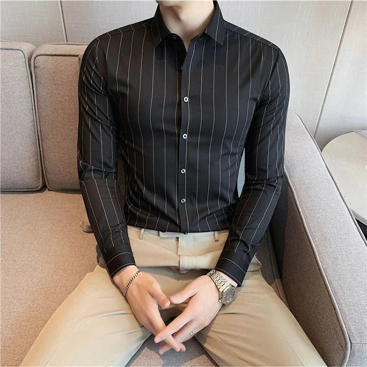 Camisa Masculina Blackline Élégance