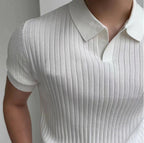 Camisa Polo Vertical Élégance